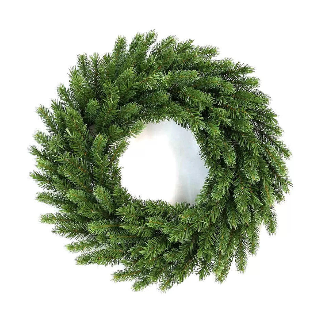King Of Christmas 24" King Fraser Fir Wreath With Warm White LED Lights (Battery Operated)- Wreaths | Green