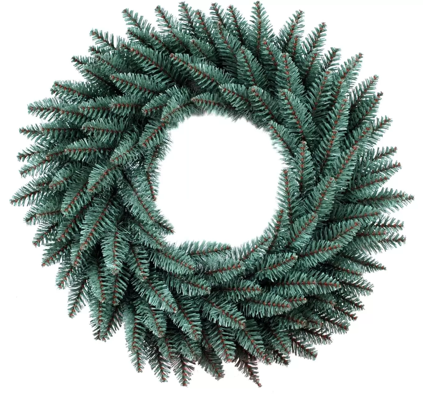 King Of Christmas 24" Tribeca Spruce Blue Wreath Unlit- Wreaths | Green