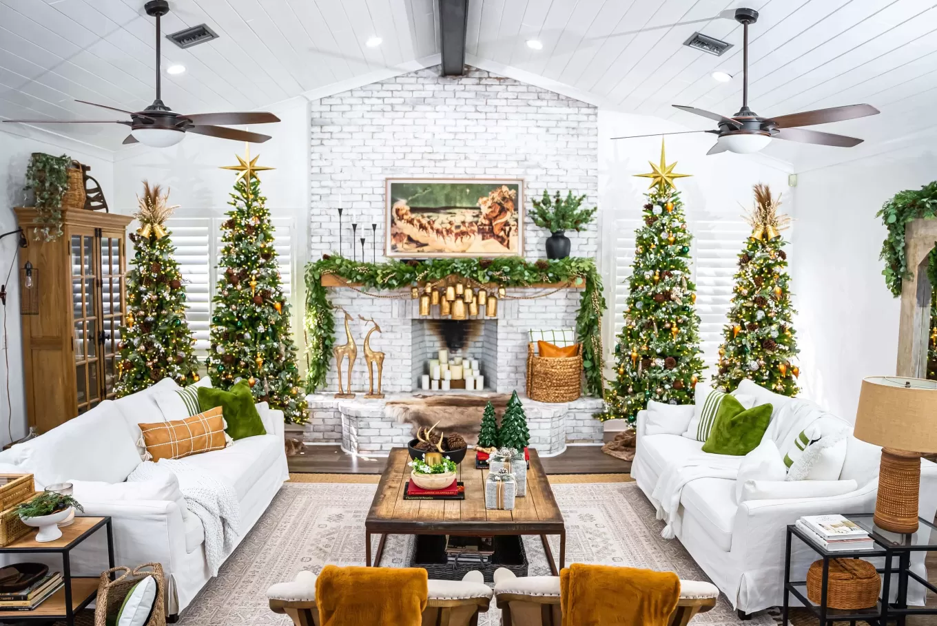 King Of Christmas 6.5' King Fraser Fir Slim Artificial Christmas Tree With 600 Warm White LED Lights- Realistic | Slim