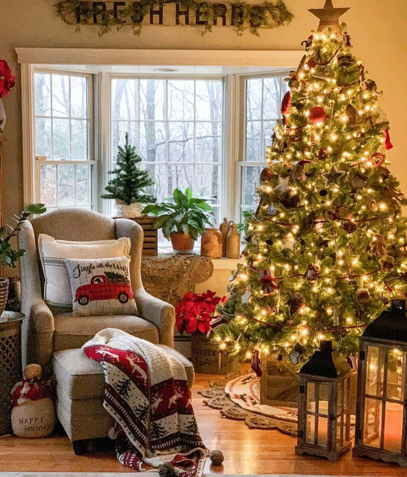 King Of Christmas 6.5' Royal Fir Artificial Christmas Tree With 850 Warm White & Multi-Color LED Lights- Realistic | Pre-Lit