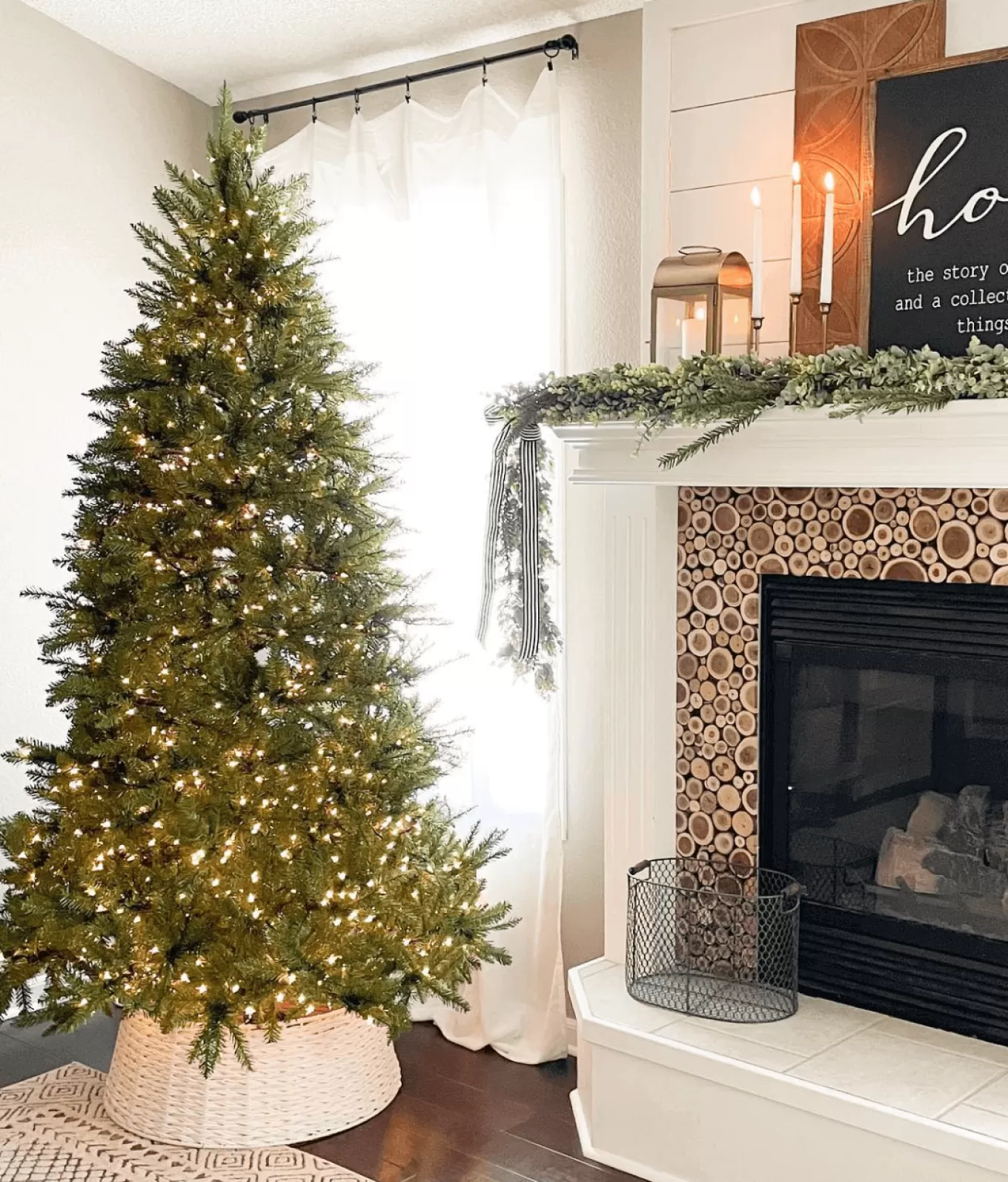 King Of Christmas 6.5' Yorkshire Fir Artificial Christmas Tree With 500 Warm White LED Lights- Classic | Pre-Lit