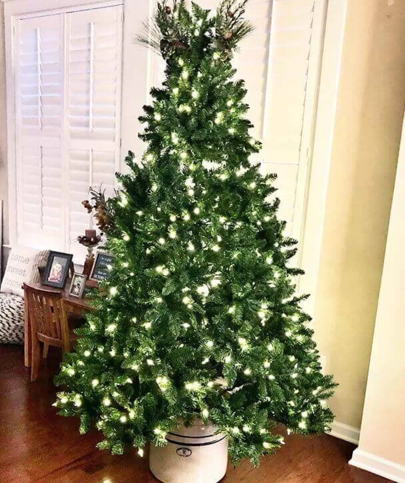 King Of Christmas 7' Hancock Spruce Artificial Christmas Tree 450 Warm White LED Lights- Classic | Pre-Lit