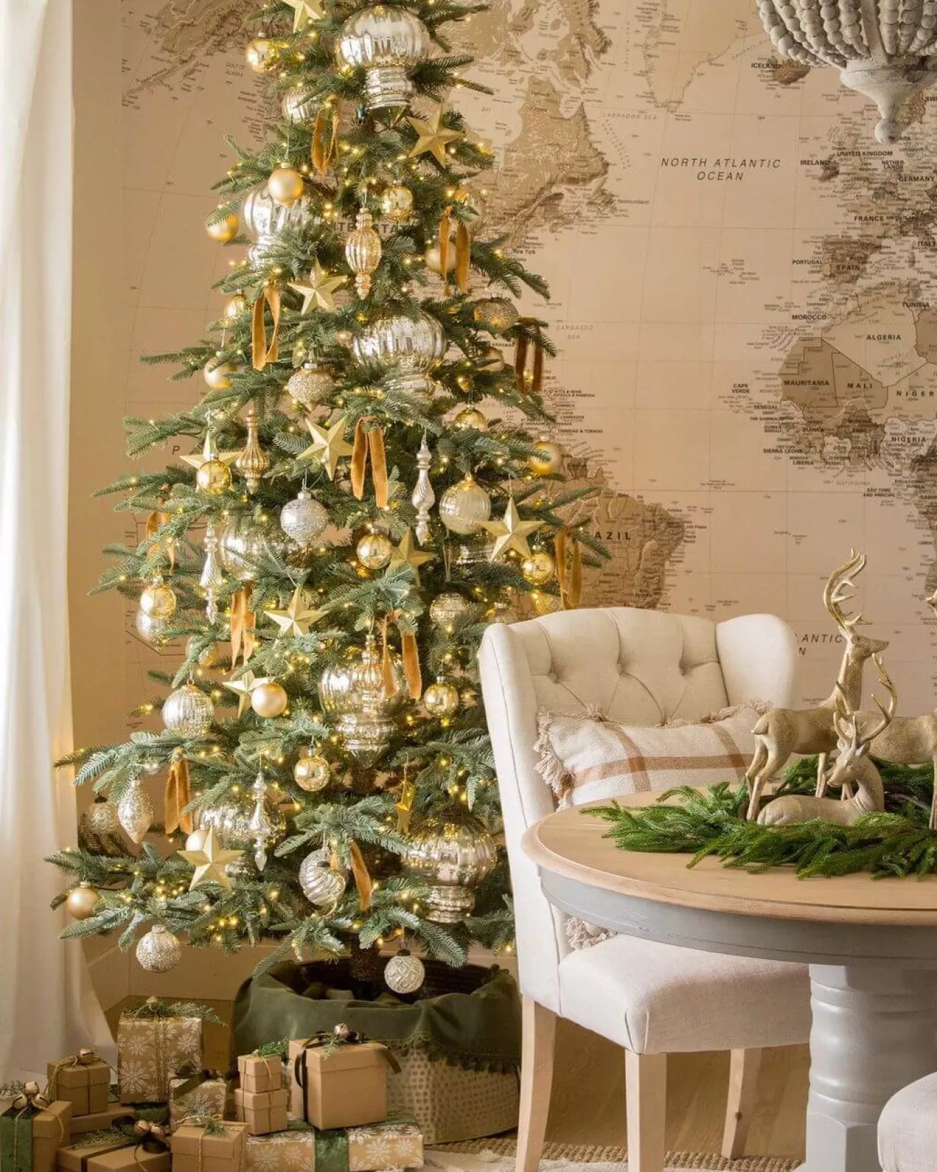 King Of Christmas 8' King Noble Fir Artificial Christmas Tree With 600 Warm White LED Lights- Realistic | Pre-Lit