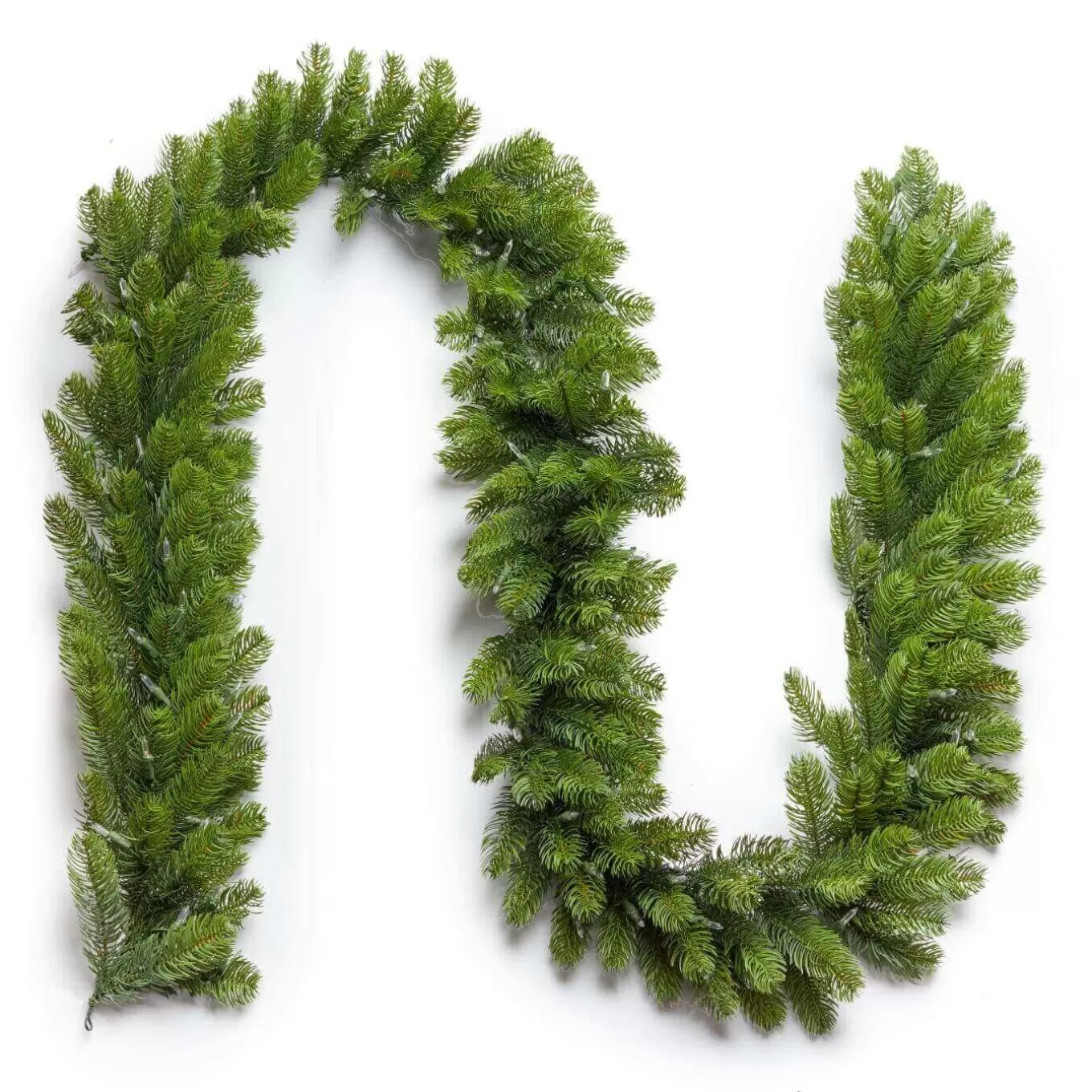 King Of Christmas 9' X 10" Royal Fir Garland With Warm White LED Lights (Battery Operated)- Garlands | 9' X 10"